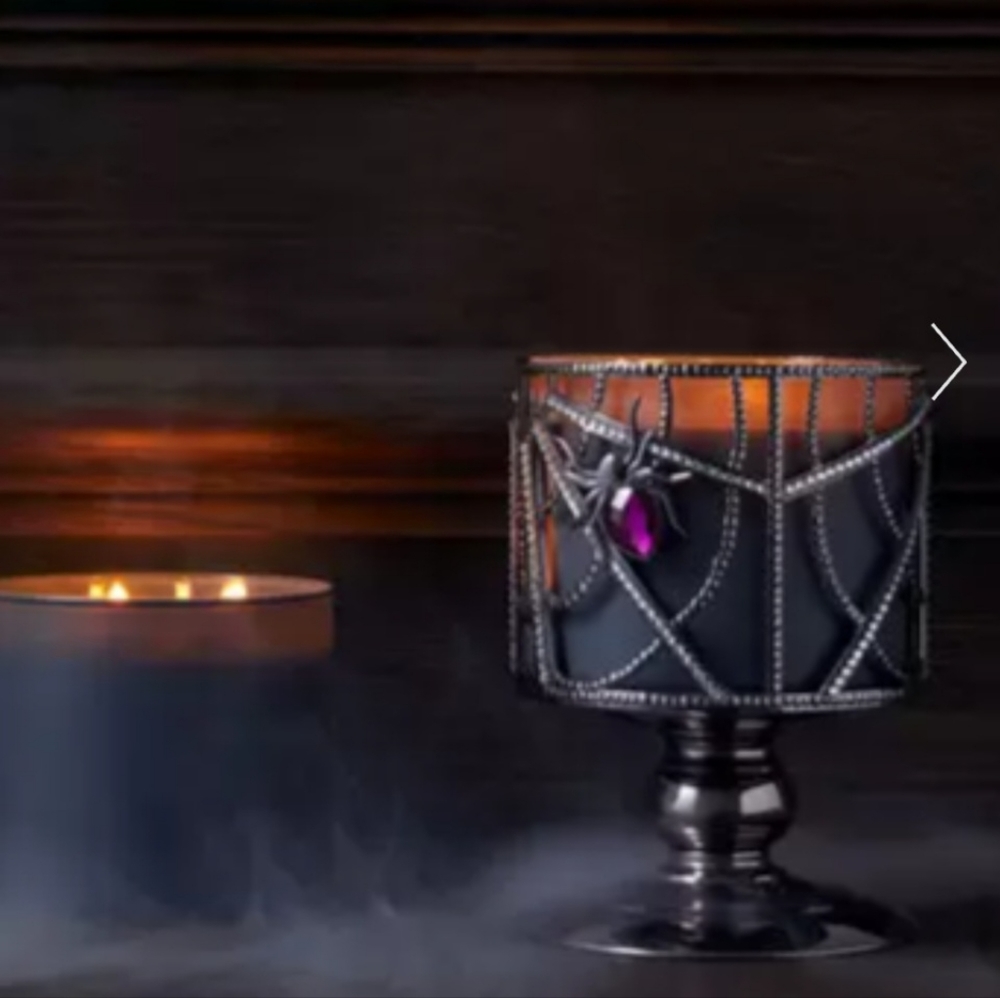 Bath & Body Works Gem Spider Pedestal Candle Holder. Halloween 2023